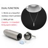 TI-EDC Mini Pill Fob Titanium Bullet Design Pill Holder for Necklace Keychain Charm Pendant Pill Case Ultra-Lightweight 0.2oz Waterproof