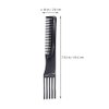 HEALLILY 10Pcs Carbon Lift Teasing Combs Plastic Salon Teasing Back Combs Black Hair Pick Comb Anti Static Portable Comb for Women Most Hair Types 1