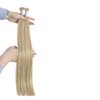 YoungSee U Tip Hair Extensions Human Hair Ash Blonde with Bleach Blonde Highlights U Tips Remy Hair Extensions for Women Highlights Keratin Hair Extensions Human Hair Hot Fusion Blonde 20In 1G/S 50G