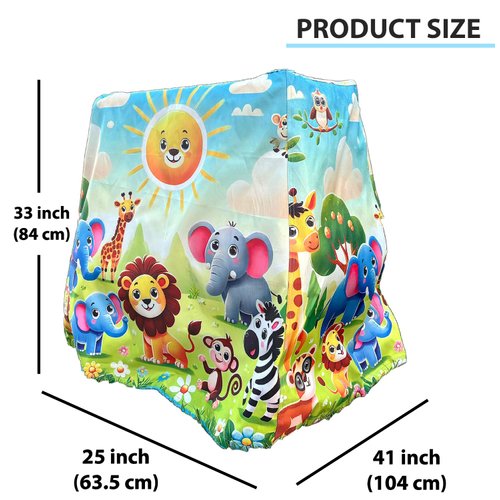 Hard & Strong Water Table Cover , Oxford 600D Durable Waterproof Cover for Water Table Kids , Dust Proof Anti-UV Kids Table Cover , Cute Colorful Vibrant Design Outdoor Water Table Cover plus Bag