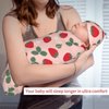 Jarverce Strawberry Swaddle Blanket, Unisex Baby Stuff, Soft Sleeping Bag Sack, Cute Strawberry Baby Items Stuff