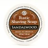 WSP Rustic Shaving Soap (Sandalwood) Artisan Made in America Using Vegan Natural Ingredients