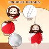 HyDren 24 Pcs Mini Jesus Stuffed Plush Toys Bulk Christian Religious Jesus Plush Dolls Nativity Stuffed Pendant Christ Savior Jesus Gifts Favor for Easter Sunday First Communion Christening