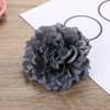 Boho Peony Flower Brooch Fashion Women's Hair Clip, Bohemia Peony Flower Hair Clip, Flamenco Dancer Flower Brooch, Party Women's Flower Hair Clip, Hair Accessories, Wedding Set (Grey)