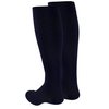 Truform Travel Compression Socks for Men and Women, 15-20 Knee High Over Calf Length, Navy, Small