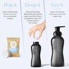 FABTAB Luxury Foaming Hand Soap Kit - Natural Hand Soap - Bathroom Hand Wash - Plant-Based - Platic-Free- No Harsh Chemicals. Variety Scents. 3x 11.09 Fl Oz Glass Bottles