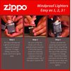 Zippo Lighter - Personalized Message Engraved on Backside for Chevy Chevrolet Windproof Lighter (Black Matte Z477)