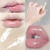 Blopuivo Jelly Lipstick Tinted Lip Gloss Heart Lip Glaze, 3 Colors Lipstick Long Lasting Moisturizing Tinted Lipgloss,Non-sticky,High Pigmented Glossy Lip Gloss