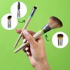 EcoTools Interchangeables Daily Essentials Total Face Makeup Brush Kit, Essential Oils, Multiuse Face Makeup Brushes, Bronzer, Blush, Powder, & Eyeshadow Brushes, Cruelty-Free & Vegan, 8 Piece Set