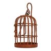 Naroote Dollhouse Miniature Bird Cage 2pcs Dollhouse Rusty Iron Bird Cage Finely Detailed for 1/12 Scale Dollhouse