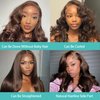 Jreitsere 24 Inch Chocolate Brown Lace Front Wigs Human Hair Body Wave #4 Colored 13x6 HD Lace Wig Lace Front Human Hair Pre Plucked with Baby Hair 180% Density