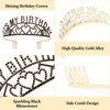 BAHABY It's My Birthday Sash & Rhinestone Birthday Tiara Set Birthday Sash and Crowns for Women Happy Birthday Decorations- Black