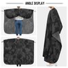 Blueangle Black Camouflage Barber Cape for Men Hair Cutting Cape Waterproof Salon Cape Salon Cutting Cape Barber Hairdressing Cape, 65" x 55"
