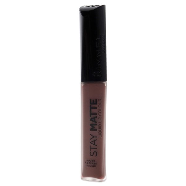 Rimmel London Stay Matte Liquid Lip Color with Full Coverage Kiss-Proof Waterproof Matte Lipstick Formula that Lasts 12 Hours - 733 Plunge, .21oz