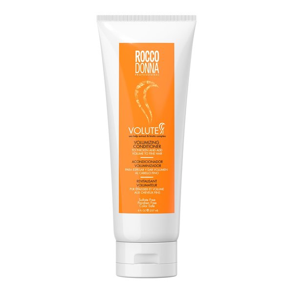 Rocco Donna Volumizing Conditioner | Lightweight Volume and Shine | with Biotin Complex and Sea Kelp Extract | 8 oz