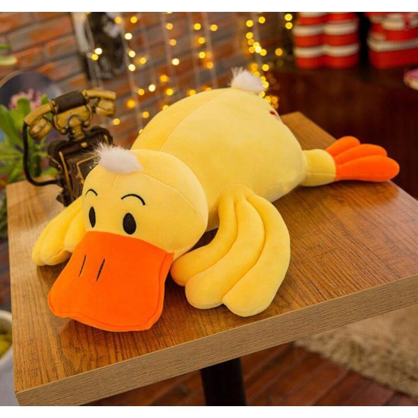 Ruzucoda Plush Yellow Duck Stuffed Animal Hugging Pillow Super Soft Toys Gifts 14 Inches