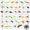 FINGOOO 39 Pack Insects and Bugs for Kids,Assorted Plastic Bug Toys Fake Insects Educational Party Favors