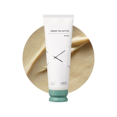 AMOS PROFESSIONAL Green Tea Active Hair & Scalp Pack l Anti-Aging for Fine, Thinning Hair | Moisturizing & Volumizing Hair, 8.4 fl.oz