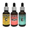 Top Vitamin Oil Set - Best 3 Serums - Vitamin C, E and Multivitamins - 1 oz by Prevenage