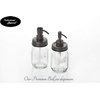 Ball Mason Jar Soap Dispenser Pump with Non-Slip Coaster, 16oz Clear Pint Ball Jar Soap Dispenser, Glass with Oil Rubbed Bronze Dispensing Lid, Rustic Farmhouse Bathroom and Kitchen Decor