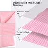 LXIANGN 125PCS Disposable Nail Art Table Towels Mat 13" X 17" Waterproof 3 Ply Nail Art Mat Paper Sheet Clean Pads Tattooing Table Mat Nail Table Cover Tattoo Supplies (Pink)
