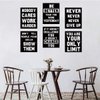 HOMANGA Inspirational Wall Art, Motivational Wall Art Posters, Quotes Dorm Decor for College Girls & Boys, Set of 6, Sayings For Ofiice Wall Decor, Canvas Prints 8x10 Inch Unframed