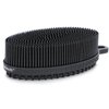 FREATECH Silicone Body Scrubber, Dual-Sided Bath Shower Body Cleansing Brush, Gently Exfoliate & Massage the Skin, Easy to Clean, More Hygienic and Long-Lasting Than Loofah, Black