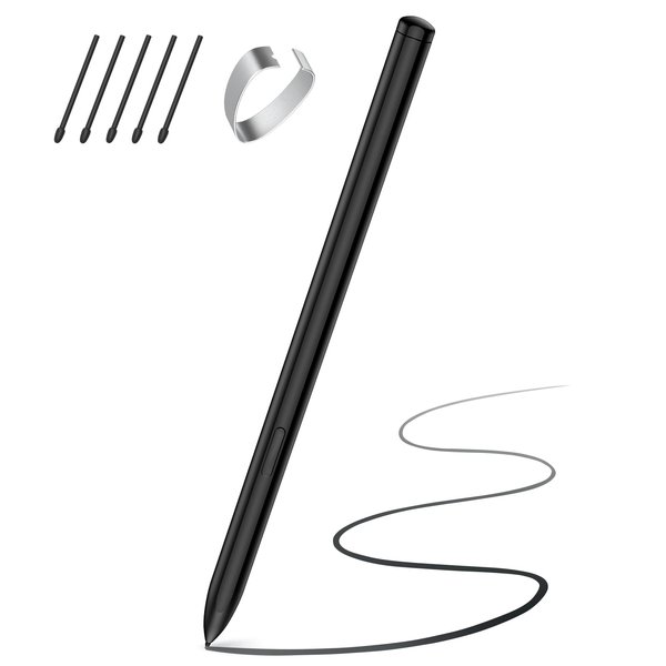 TiMOVO Magnetic EMR Stylus Compatible with Remarkable 2, Digital Pen with Eraser, 4096 Pressure Sensitivity, Palm Rejection, Tilt for Remarkable Marker Plus/Kindle Scribe, Black