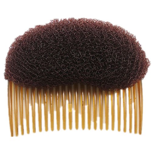 AnHua 1PC Charming BUMP IT UP Volume Inserts Do Beehive hair styler Insert Tool Hair Comb Brown color