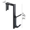 Officemate Double Coat Hooks for Cubicle Panels, Adjustable, Comes in 2 Pack (22009) Black