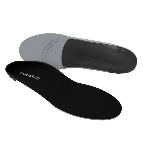 Superfeet All-Purpose Support Low Arch Insoles (Black) - Trim-To-Fit Orthotic Shoe Inserts for Thin, Tight Shoes - Professional Grade - 5.5-7 Men / 6.5-8 Women