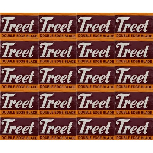 Treet Carbon Steel Double Edge Razor Blades, 200 blades (20x10)