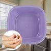 Jekiyo Colored Wash Basin, Small Plastic Dish Tubs, 8 Quart / 3 Packs