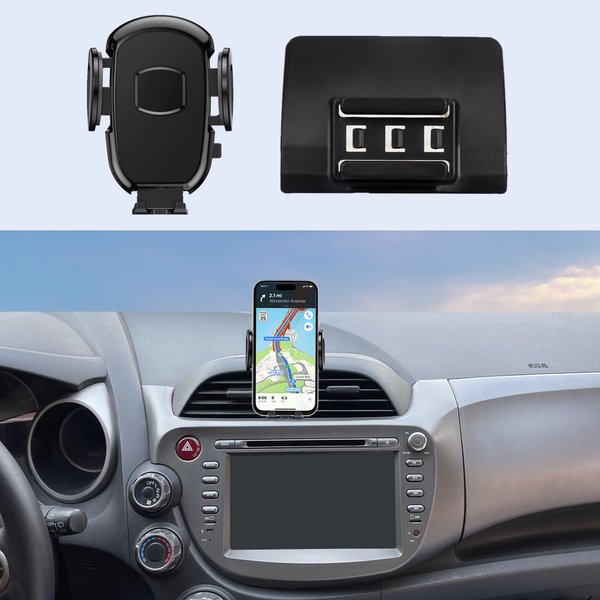 Car Cell Phone Holder Fits for Honda FIT 2009-2014, Air Vent Cell Phone Car Mount Fits snugly Perfectly Design Fit for iPhone Android and All Smartphones,360° Rotation,Easy to Install