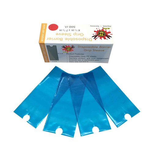 BIGWASP 500Pcs Disposable Barrier Tattoo Grip Sleeve Covers For Tattooing