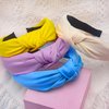 SIQUK 12 Pieces Knotted Headbands for Women Hair Turband Knot Headband Fashion Top Knot Headbands Colorful Knotted Fabric Headband, 12 Colors