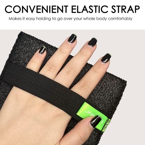 Evridwear Exfoliating Bath Sponge, Daily Skincare Body Scrubbers Loofah Shower Pads with Strap for Body Cleansing, Dead Skin Cell Remover, 3 Count Value Pack(Classical)