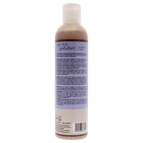 Cuccio Naturale Daily Skin Body Polisher - Soothes And Softens Your Skin - Gentle Exfoliation Process - Lifts Dead Cells From The Skin’s Surface - Radiant Skin - Vanilla Bean And Sugar - 8 Oz