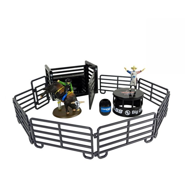 Big Country Toys 13 Piece PBR Bull Riding Playset - Rodeo Toys - Toy Figures & Playsets