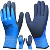 Waterproof Work Gloves Double Latex Coated Superior Grip for Gardening Outdoor Fishing Car Cleaning Multipurpose