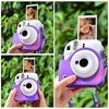 Sunmns Mini 12 Instant Camera Case, PU Leather Protective Compact Case Compatible with Instax Mini 12 Instant Camera (Bright Purple)