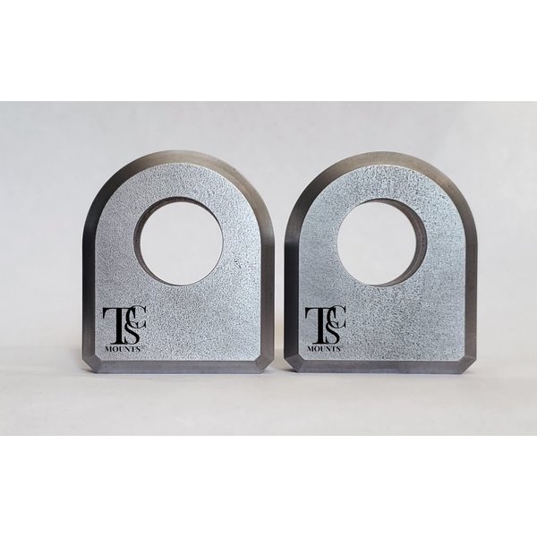 TCS Mounts Weld on, D-Ring Shackle Mount.750" Thick, 905" Dia for 3/4" Shackle, 7/8" Pin. for Bumper, Tractor Bucket, ATV, UTV, Trailer. Set of 2. - JZ905W