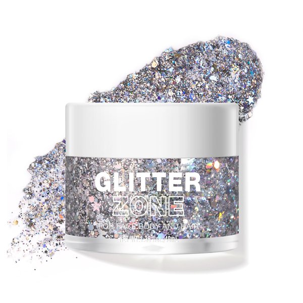 Kyannkara Body Glitter Gel,Face Hair Nails Eye Glitter Makeup, Sequins Shimmer Liquid Eyeshadow Long Lasting Sparkling,Festival Art Party Halloween Glitter Gel（L05）