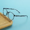 VisionGlobal Blue Light Blocking Glasses for Women/Men, Anti Eyestrain, Computer Reading, TV Glasses, Stylish Oval Frame, Anti Glare(Leopard,No Magnification)