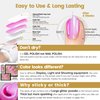 YTD Likomey Gel Nail Polish,15ml Pearlescent Pink Glitter Soak Off UV Nail Gel Varnish,Shimmer Shiny Sparkly Salon Home DIY Manicure