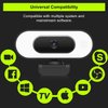 Webcam with Ring Light Microphone - Streaming Web Camera, 1080P Full HD Pro Camera for PC Mac Laptop Desktop, USB Computer Webcam with Privacy Cover and Tripod for Zoom Meeting Skype Teams Twitch