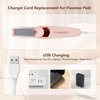 2 Pcs 5 FT Replacement Charger Cable for Flawless Pedi, Compatible with Finishing Touch Flawless Electric Foot Callus Remover, USB to DC Barrel Charging Cord for Flawless Pedicure Tool Pedicure Wand