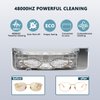 Ultrasonic Cleaner Jewelry Cleaner Machine - 48Khz Silver Cleaner, Ultrasonic Cleaner Machine for Eye Glasses, Ring, Earring, Necklaces, Watch Strap, Makeup Brush, 304 Stainless Steel Tank with 12OZ