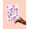 xo, Fetti Pink Temporary Tattoos for Girls - 42 styles | Pink Birthday Party Supplies, Party Favors, Cute Decorations, Easter Basket