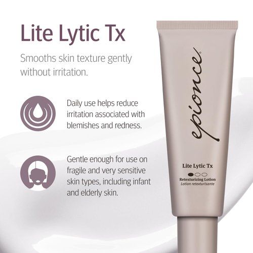 Epionce Lite Lytic Tx - Sensitive Skin Moisturizer for Face, Salicylic Acid, Azelaic Acid & Hyaluronic Acid Texture, Breakout, & Pore Minimizer